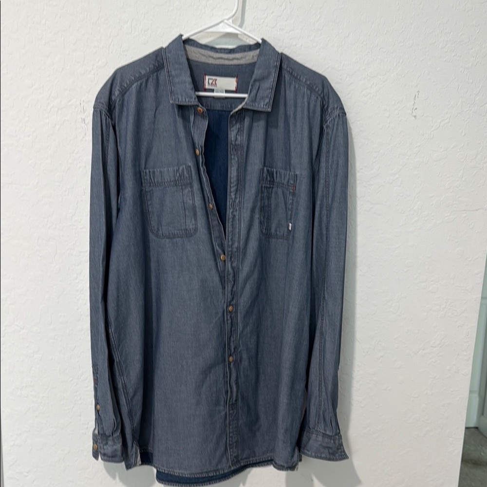 Cutter&Buck Classic Indigo Denim Shirt XXL